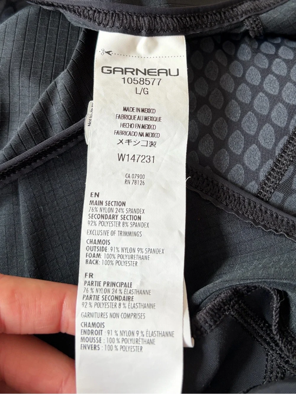 Louis Garneau Fit Sensor Cycling Texture Padded Bib